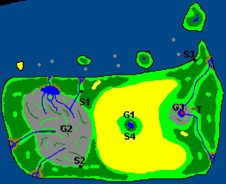 Continent 2,nog naamloos, het continent in het zuidoosten